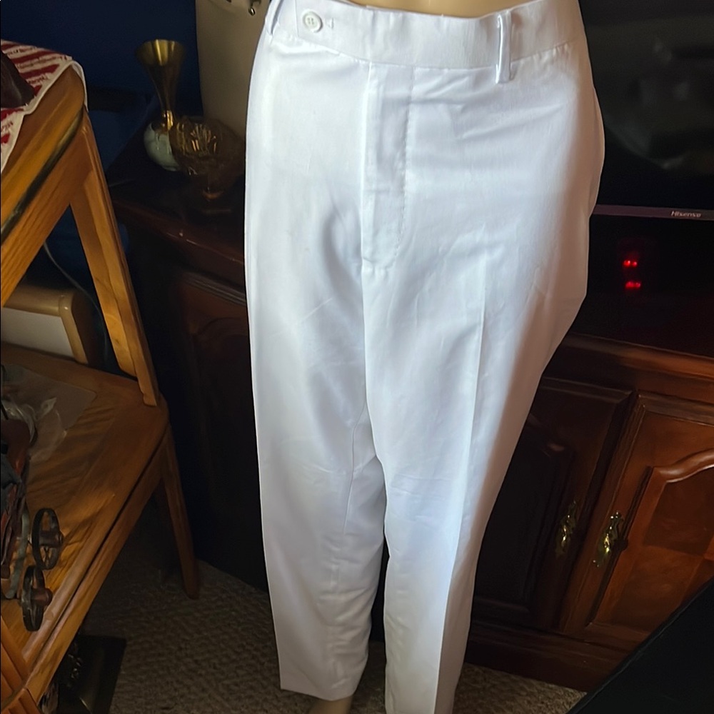 Elegant White Men's Chinos